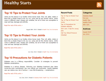 Tablet Screenshot of healthystarts.net